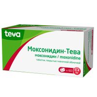 Моксонидин-Тева таблетки п/о плен. 0,4мг 60шт