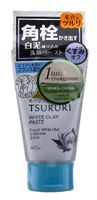 Пенка-скраб для глубокого очищения кожи с французской белой глиной и японским маннаном Tsururi 120г
