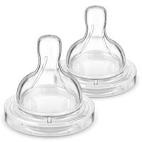 Соска силиконовая медленный поток с 0 мес. Anti-colic Philips Avent 2шт (SCY761/02)
