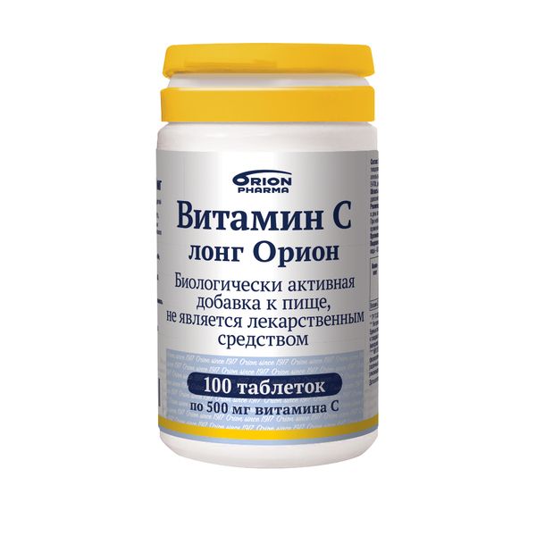 Витамин С лонг 500мг Orion pharma/Орион фарм таблетки 720мг 100шт