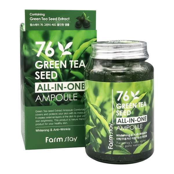 Сыворотка многофункциональная с семенами зеленого чая 76 green tea seed all-in-one FarmStay 250мл Myungin Cosmetics Co., Ltd 1665260 - фото 1