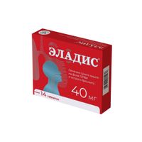 Эладис таблетки п/о плен. 40мг 14шт миниатюра фото №2