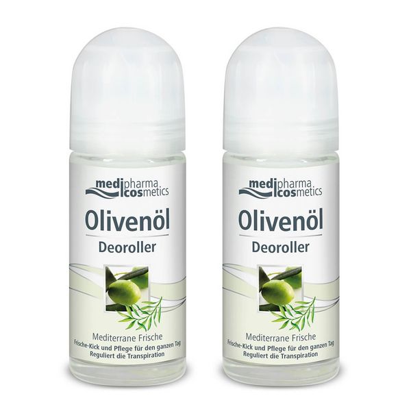 2Х Медифарма косметикс olivenol дезодорант роликовый "средиземноморская свежесть" фл. 50мл