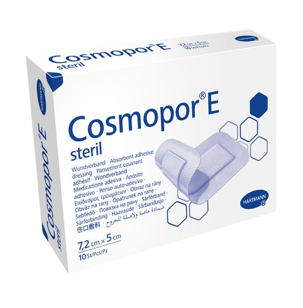 Повязка стерильная пластырного типа Cosmopor E/Космопор Е 7,2x5см 10шт фото №2