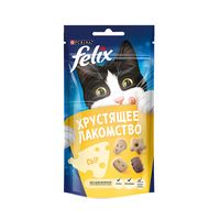 Хрустящее лакомство для взрослых кошек со вкусом сыра Felix 60г