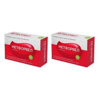 2Х Метфорвел таблетки п/о плен. 850мг 60шт