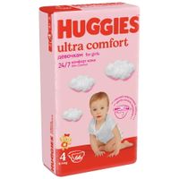 Подгузники для девочек Ultra Comfort Huggies/Хаггис 8-14кг 66шт р.4 миниатюра фото №2