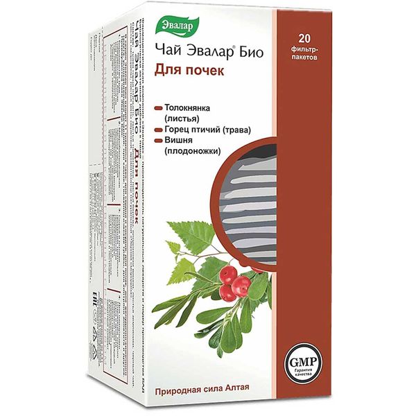 Чай Био для почек Эвалар фильтр-пакеты 1,5г 20шт чай эвалар био гинекологические травы фильтр пакеты 1 5 г 20 шт
