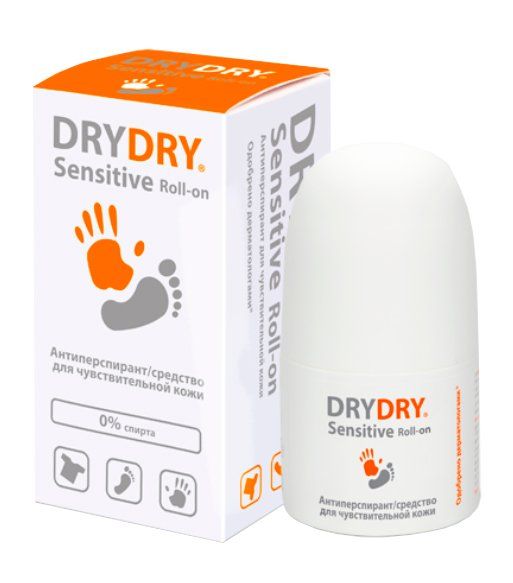 Купить Дезодорант - антиперспирант Dry Dry/Драй Драй Sensitive для чувствительной кожи Roll-on 50мл, Lexima AB, Швеция