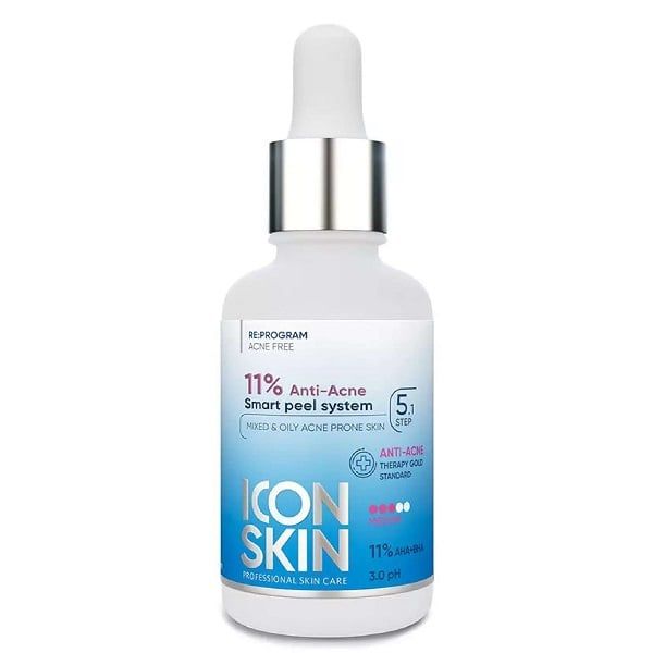 Пилинг для проблемной кожи Icon Skin 11% 30мл icon skin всесезонный пилинг для лица 11% кислот для комби жирной и проблемной кожи