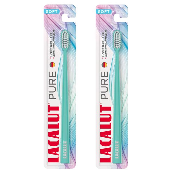 2Х Щетка зубная мягкая Pure Lacalut/Лакалют