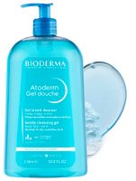 Гель для душа для нормальной и атопичной кожи Atoderm Bioderma/Биодерма 1л миниатюра фото №3
