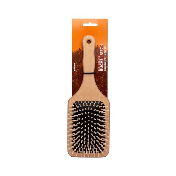FOERSTERS Деревянная щетка для волос прямоугольная с деревянными зубчиками