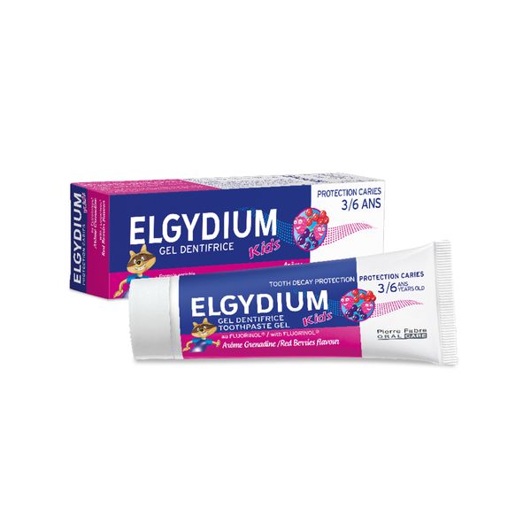 Паста-гель зубная Защита от кариеса Kids Red Berries Elgydium/Эльгидиум 50мл