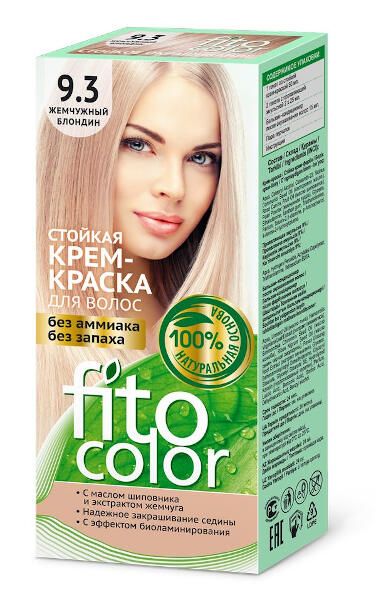 Крем-краска для волос серии fitocolor, тон 9.3 жемчужный блондин fito косметик 115 мл