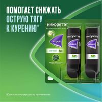 Никоретте вкус мятный никотиновый спрей для местного применения 1мг/доза 13,2мл 2шт миниатюра фото №2