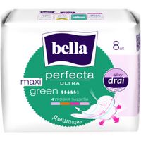 Прокладки гигиенические зеленые Ultra Maxi Perfecta Bella/Белла 8шт