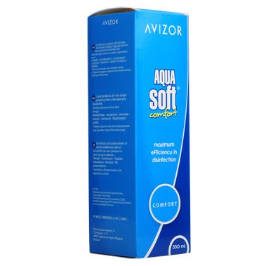 Раствор для ухода за контактными линзами Aqua soft Avizor/Авизор 350мл