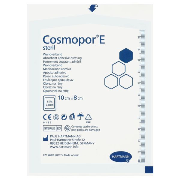 Повязка стерильная пластырного типа Cosmopor E/Космопор Е 10см х 8см 10шт фото №6
