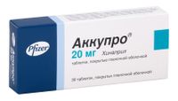Аккупро таблетки п/о плен. 20мг 30шт, миниатюра фото №3