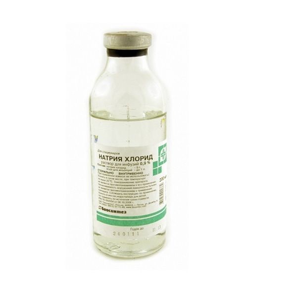 Натрия хлорид р-р для инф. 0,9% 200мл №24 ПАО Биосинтез