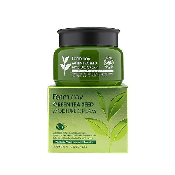 Крем увлажняющий с семенами зеленого чая Green tea seed FarmStay 100мл