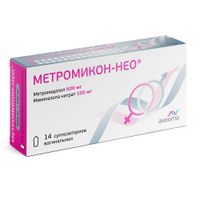 Метромикон-Нео суппозитории вагинальные 500мг+100мг 14шт