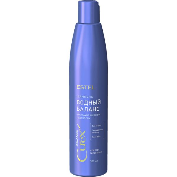 Шампунь для всех типов волос водный баланс Curex Balance Estel/Эстель 300мл цена и фото