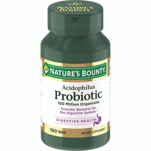 Ацидофилус пробиотик Natures Bounty/Нэйчес баунти таблетки 200мг 100шт