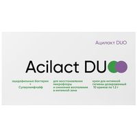 Крем для интимной гигиены дозированный Acilact Duo/Ацилакт Дуо 1,2г 10шт миниатюра фото №3