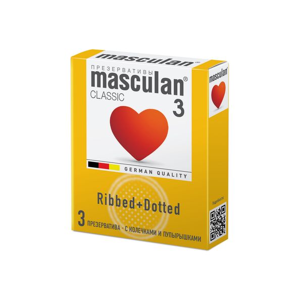 Маскулан презервативы masculan 3 classic №3 с колечками и пупырышками М.П.И.Фармацойтика Гмбх