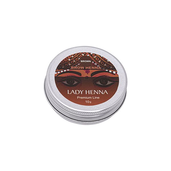 Краска для бровей коричневая Premium Line Lady Henna