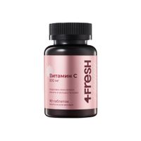 Витамин С+Аскорбат натрия 4Fresh Health таблетки 500мг 90шт, миниатюра