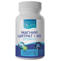 Магний цитрат+Витамин В6 Оптимум Доктор Море капсулы 770мг 120шт