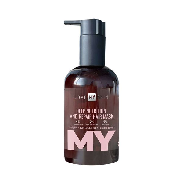 Маска для всех типов волос питание и восстановление Love my skin фл. 250мл