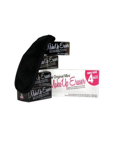 Мини-салфетка для снятия макияжа черная MakeUp Eraser 4 шт