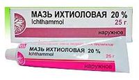 Ихтиол мазь для наружного применения туба 200мг/г 25г