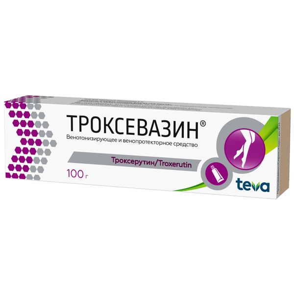 Троксевазин гель для наружного применения 2% туба 100г фото №2