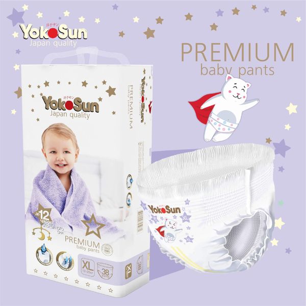 Подгузники-трусики детские Premium YokoSun 12-20кг 38шт р.XL фото №10