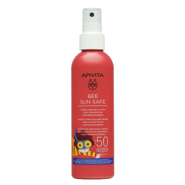 Спрей солнцезащитный для детей увлажняющий с легким нанесением SPF50 Bee Sun Safe Apivita/Апивита фл. 200мл Uriage Lab