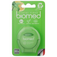 Нить зубная комплексная объемная с ароматом мяты и юдзу Biomed/Биомед 50м миниатюра