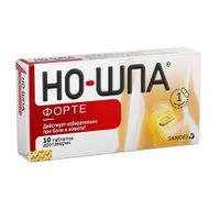 Но-шпа Форте таблетки 80мг 10шт, миниатюра фото №6