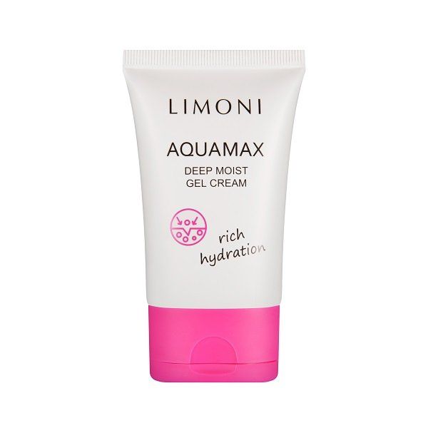 Гель-крем для лица глубокоувлажняющий Aquamax Deep moist gel cream50 мл Limoni фото №2
