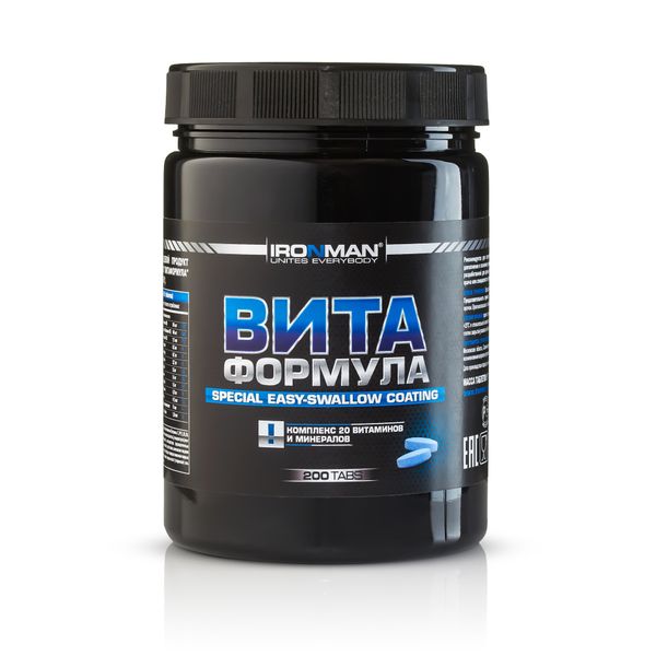 Вита формула витамины Ironman таблетки 200шт