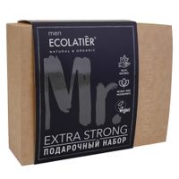 Набор подарочный мужской экстра сильный Ecolatier: Гель для душа 150мл+Шампунь 150мл