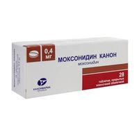 Моксонидин канон таблетки п/о плен. 0,4мг 28шт