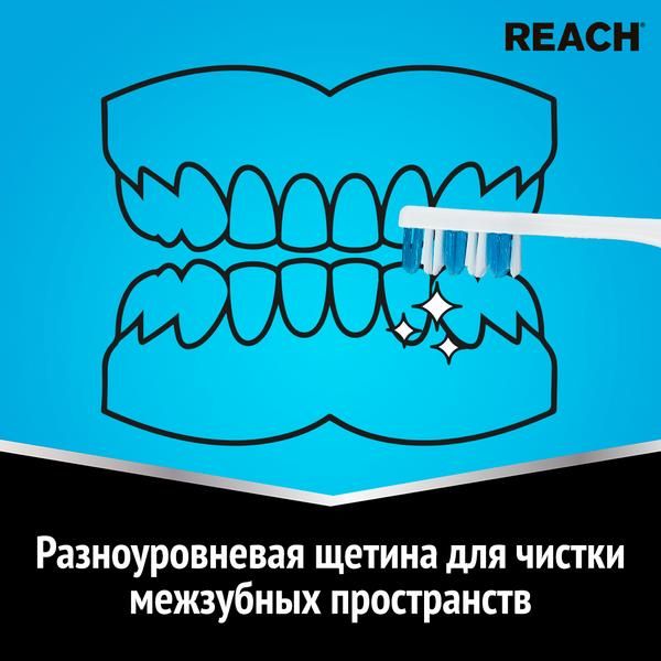 Щетка зубная средней жесткости Interdental Reach/Рич фото №2