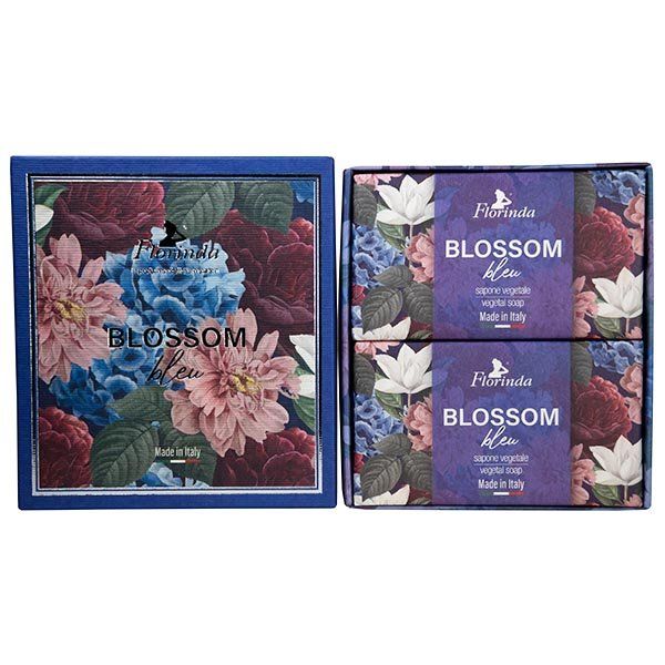 Купить Набор Флоринда: Мыло твердое туалетное синие цветы 200г 2шт, La Dispensa S.r.l, Италия