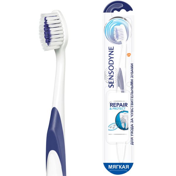 Sensodyne (Сенсодин) Восстановление и Защита, зубная щетка д/деликат. чистки чувств.зубов, мягкая