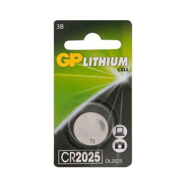 Батарейка литиевая дисковая GP Lithium CR2025 1 шт. блистер